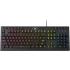 Redragon K513 RGB Membrane Gaming Keyboard, Standard 104 Keys Linear Mechanical-Feel Keyboard w/ 5 Extra On-Board Macro G Keys, Dedicated Media Control, Solid Metal Top Case - Black